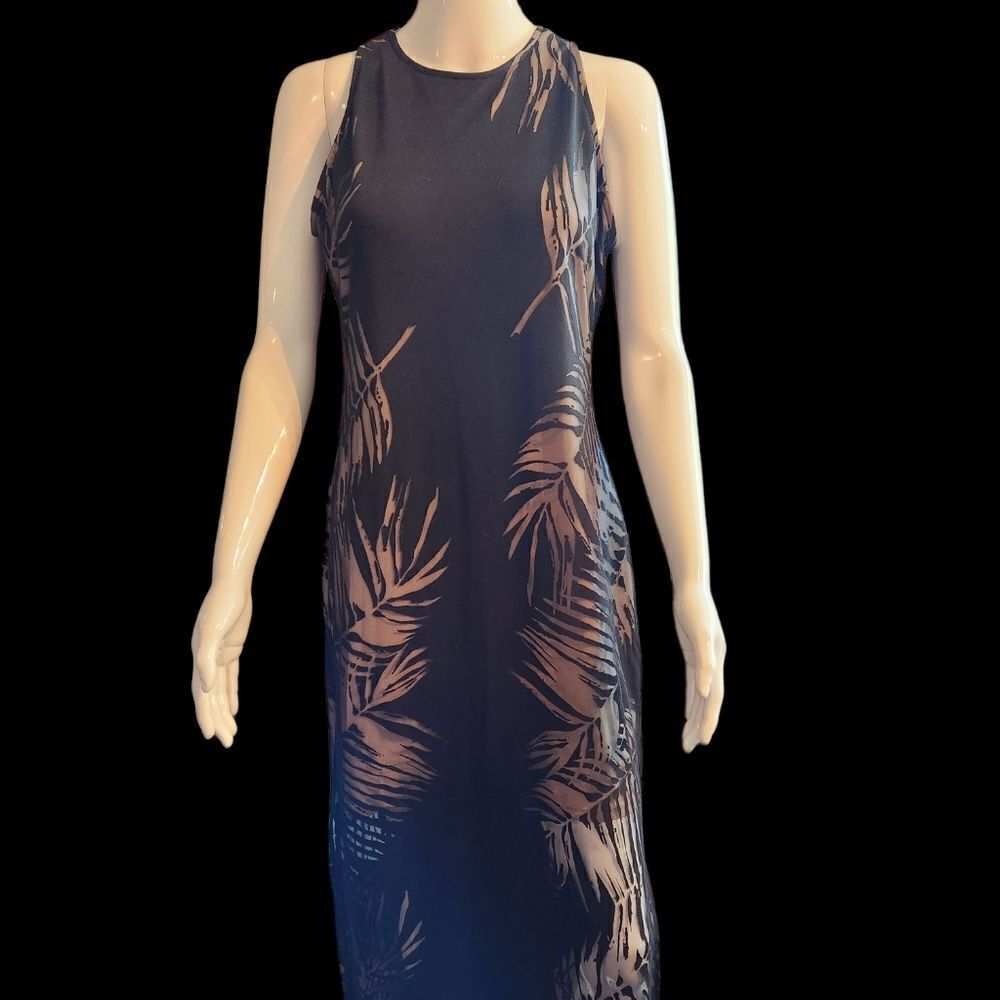 Mossimo Black & Nude Large Maxi Dress